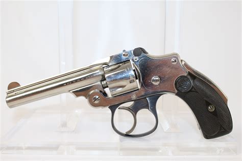 S W Smith Wesson Safety Hammerless Double Action Revolver Antique