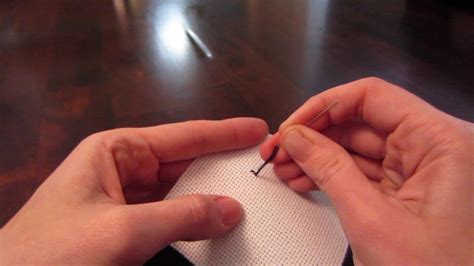 Cross Stitch Basics Keeping Your Thread Attached To Your Needle Youtube