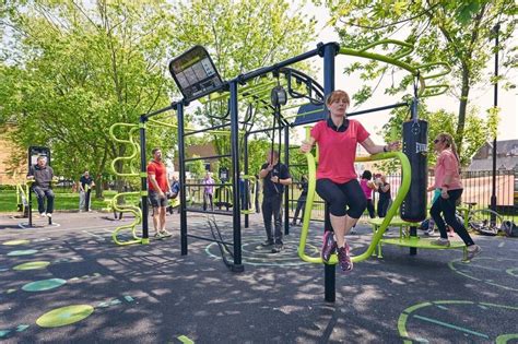 Outdoor Exercise Equipment Is A Common Feature Of Multigenerational