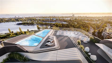 Zaha Hadid Architects Integrates Curvilinear Façade In Melbourne Landscape