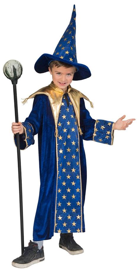 Zauberer Isior Kostüm für Kinder Blau Kinder kostüm Kinder