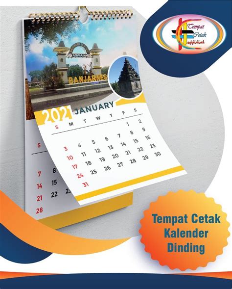 Harga Cetak Kalender Official Calendar
