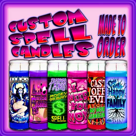 CUSTOM SPELL CANDLES Spell Candle Magic Oil Spell Kit Spell | Etsy