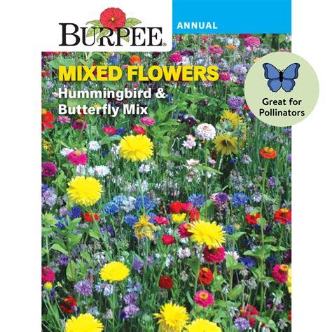 Burpee Hummingbird And Butterfly Mix Mixed Flower Seed 1 Pack