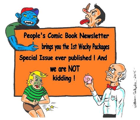 Peoples Comic Book Newsletter Special Wacky Packages Issue By William