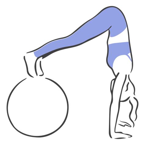 Pilates With Exercise Ball Transparent Png And Svg Vector File