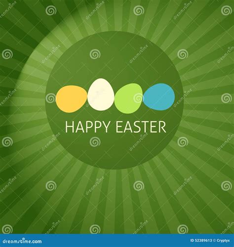 Happy Easter Elegant Background Clear Design Stock Vector