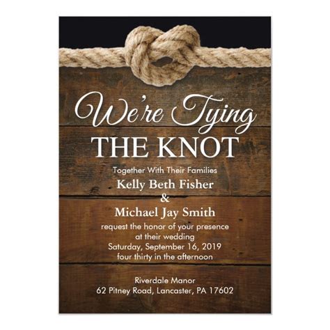 We Tie The Knot Wedding Invitations The Ultimate Guide For 2023