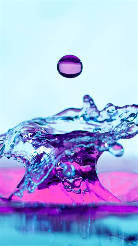 Wallpaper Water Drop Splash Macro