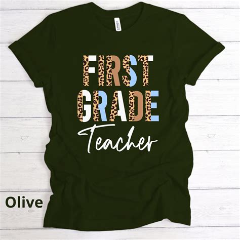 First Grade Teacher Shirt 1st Grade Teacher Teacher Shirt Etsy
