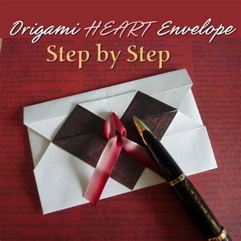 Cute Origami Heart Envelope Step By Step Instructions Origami Heart