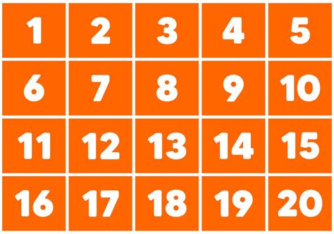 6 Best Images Of Large Printable Number Cards Printable Number Flash Images