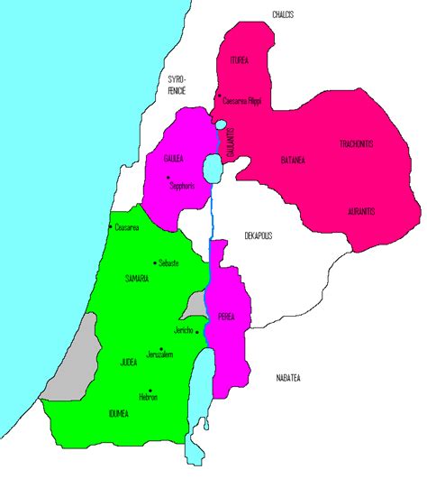 Herodian Tetrarchy Wikipedia Herodian Bible Mapping History