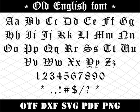 Vintage Svg Font 1789 File For Diy T Shirt Mug Decoration And More