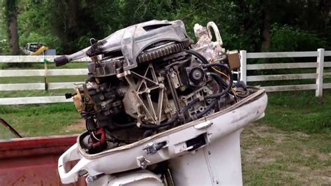 Getting Out The 1967 Evinrude Big Twin 40hp Outboard Youtube