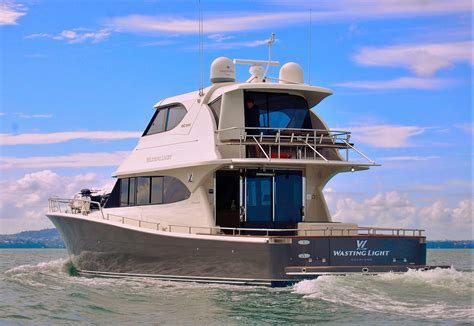 Wasting Light Charter Boat 70 Ft Luxury Launch Decked Out Yachting Auckland Charter Boats
