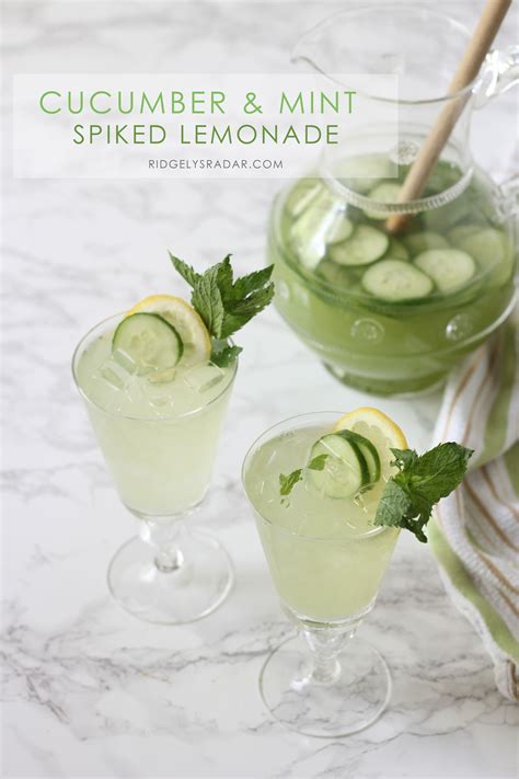 Cucumber Vodka Drinks With Mint Jules Pate