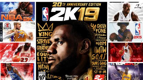 Lebron James 20th Anniversary Edition And Every Nba 2k Cover Ever
