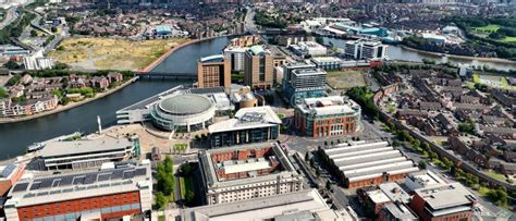 Aerial Photo Of Waterfront Hall Hilton Hotel Belfast Cityscape Northern