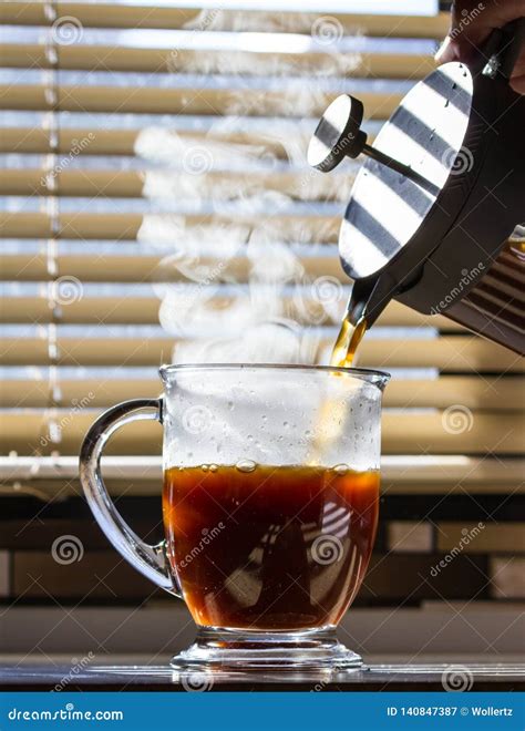 Steaming Cup Of Coffee Stock Image Image Of House Drink 140847387