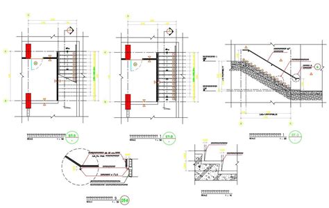 Download Free Rcc Staircase Structure Design Autocad File Cadbull