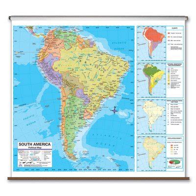 Universal Map 27966 South America Advanced Political Wall Map