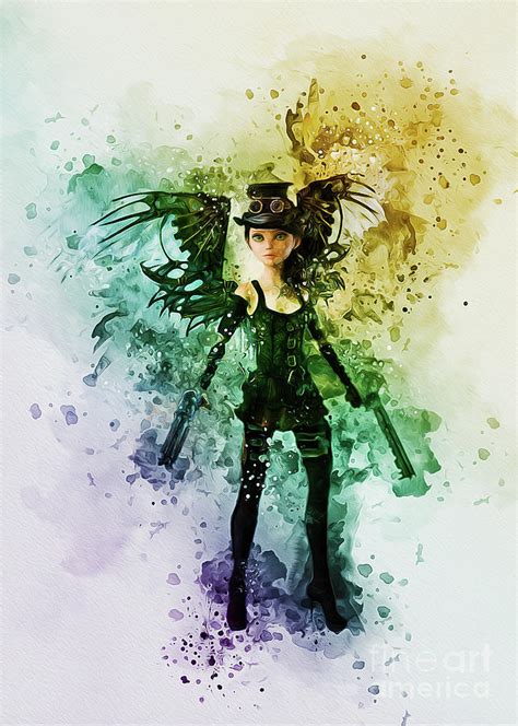 Steampunk Fairy Digital Art By Ian Mitchell Fine Art America