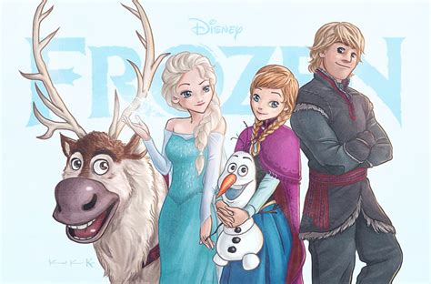 Sven Elsa Olaf Anna And Kristoff Frozen Disney Disney Magic Frozen
