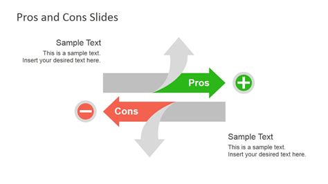 Pros Cons Slide Diagrams For PowerPoint SlideModel