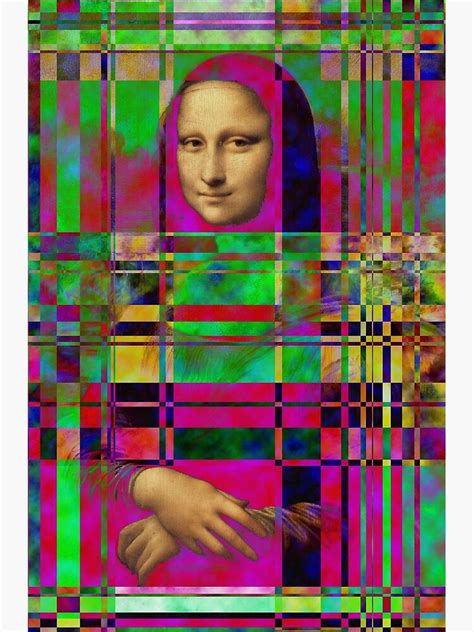 The Mona Lisa Comes Out Of The Shadows Mona Lisa Poster For Sale By