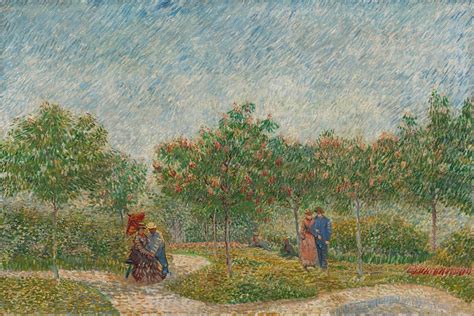 Le Muse Vincent Van Gogh Giardino Con Coppie Di Fidanzati Piazza Saint Pierre Paris May