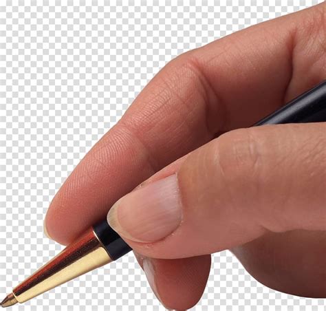 Pencil Handwriting Pen In Hand Transparent Background Png Clipart