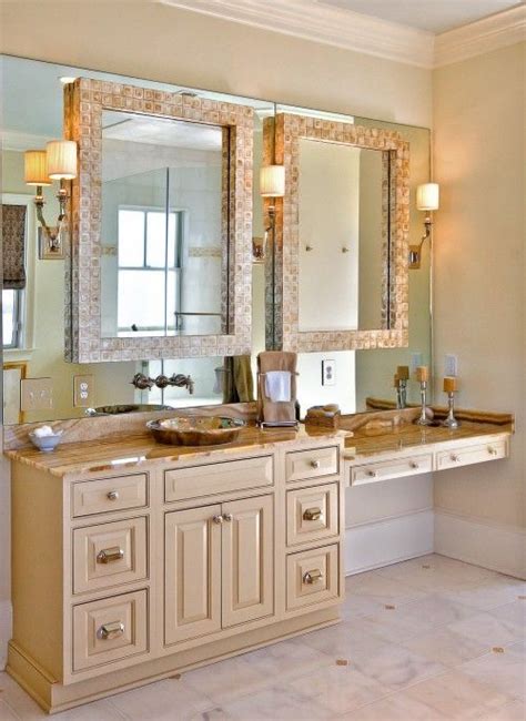 Check out these 12 diy vanity mirrors perfect for your bathroom. Decorative mirrors mounts on top of large wall mirror adds ...