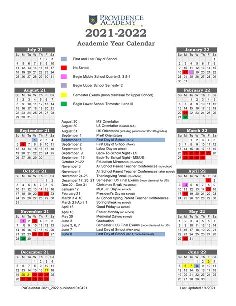 2021 2022 Academic Calendar Free Resume Templates