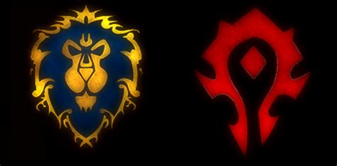 Alliance And Horde Symbols World Of Warcraft Characters Warcraft
