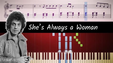 How To Play The Piano Part Of Shes Always A Woman By Billy Joel Youtube