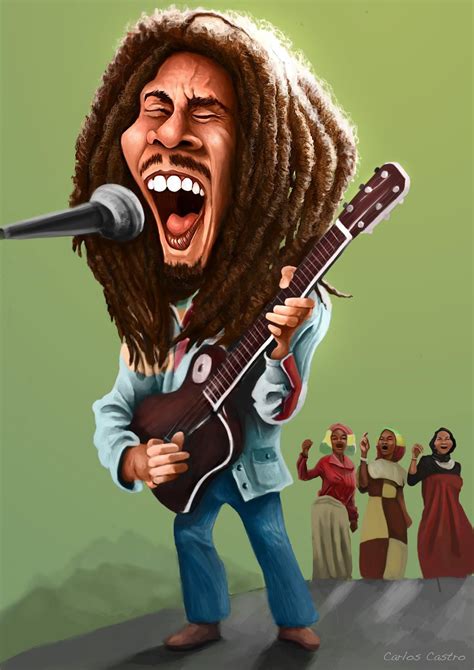 Bob Marley Caricature Caricature Bob Marley Art Celebrity Caricatures