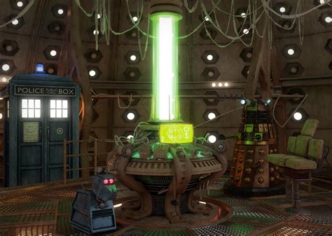 A 3d Render Of The Inside Of The Tardis With Some Of My Favourite Dr