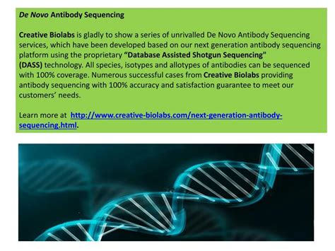 Ppt De Novo Antibody Sequencing Powerpoint Presentation Free Download Id 7363510