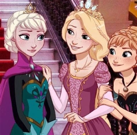Elsa Rapunzel And Anna Rapunzel Elsa And Anna Pinterest Disney Rapunzel And Elsa Anna