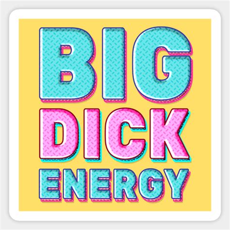 big dick energy meme retro pastel text big dick energy sticker teepublic