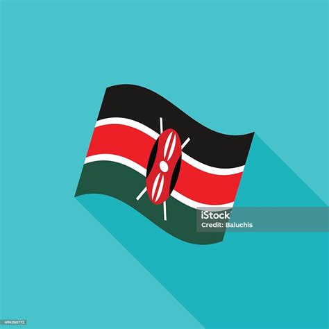 Kenya Flag Stock Illustration Download Image Now 2015 Abstract