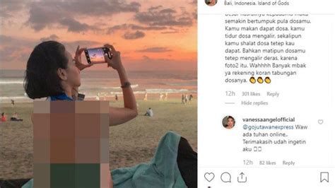 Gaya Seksi Vanessa Angel Pakai Bikini Dihujat Geram Dan Tantang Netizen Coba Masuk Penjara