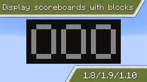 Display Scoreboards With Blocks Minecraft 1819110 Tutorial