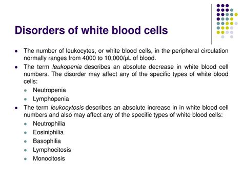 Ppt Alterations In White Blood Cells Powerpoint Presentation Free