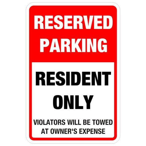 Reserved Parking Sign Printable Printable Templates