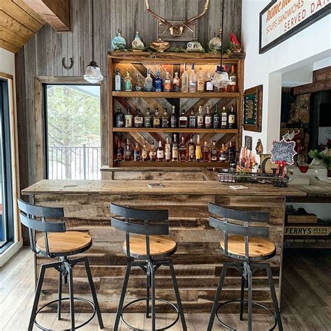 Rustic Wood Bar