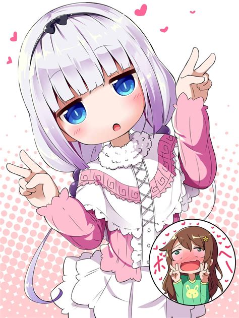 Kanna Kamui And Saikawa Riko Kobayashi San Chi No Maidragon Drawn By