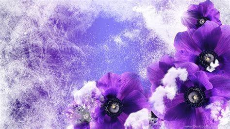 Winter Flower Desktop Background