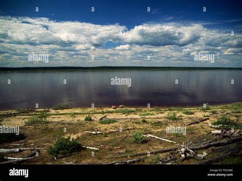 The Yenisei River Siberia Russia Stock Photo Alamy